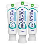 Plein <b>3x</b> Sensodyne Tandpasta ProGlasur Multi-Action Gentle White aanbieding