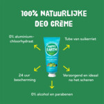 Happy Earth 100% Natuurlijke Deodorant Crème Cedar Lime - 7.99 euro