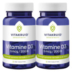 2x Vitakruid Vitamine D3 -  5 mcg