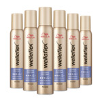 6x Wella Flex 2 Days Volume Mousse