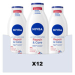 12x NIVEA Bodylotion Repair & Care