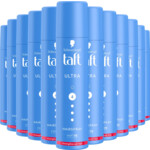 12x Taft Hairspray Ultra Strong Pocket Size