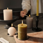 SPAAS Rustieke Pillarkaars ± 35 branduren Wit - 3.05 euro