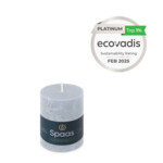 SPAAS Rustieke Pillarkaars ± 35 branduren Lichtblauw - 3.15 euro