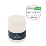 SPAAS Rustieke Pillarkaars ± 95 branduren Wit - 7.49 euro