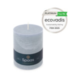SPAAS Rustieke Pillarkaars ± 95 branduren Lichtblauw - 7.55 euro