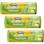 3x Swirl Vuilniszakken met Trekband Geparfumeerd Actif Fresh 35 liter - 9.52 euro