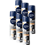 6x Nivea Men Deodorant Spray Black & White Ultimate Impact