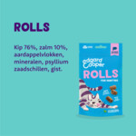 Edgard & Cooper Adult Rolls Kattensnack Zalm 45 gr