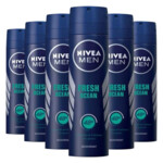 6x NIVEA Men Deodorant Spray Ocean Fresh