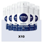 10x NIVEA Men Scheergel Sensitive Mini
