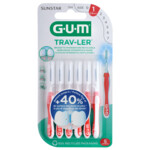 GUM Trav-Ler Ragers Rood 0.8mm  6 stuks