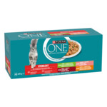 Purina ONE Adult Sterilcat Kattenvoer Nat Rund & Kalkoen & Kip & Zalm 40 x 85 gr