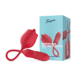 Easytoys Clitoris Vibrator met Stotende Dildo The Rose - 31.79 euro