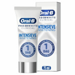 Plein <b>12x</b> Oral-B Tandpasta Pro 3D White Clinical Bright Brilliance aanbieding