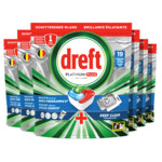 6x Dreft Vaatwastabletten Platinum Plus All In One Deep Clean