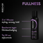 Syoss Fullness Haarmousse - 8.49 euro