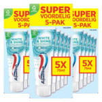 3x Aquafresh 5-pack Tandpasta White & Shine