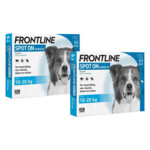 2x Frontline Spot On Anti Vlooien en Teken Druppels Hond 10 - 20 kg