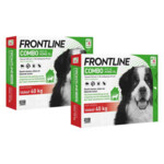2x Frontline Combo Spot On Anti Vlooien en Teken Druppels Hond vanaf 40 kg