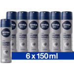 6x Nivea Men Deodorant Spray Silver Protect