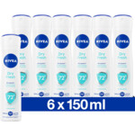 6x Nivea Deodorant Spray Dry Fresh