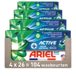 4x Ariel 4in1 Wasmiddel Pods Actieve Geurbestrijding