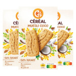 3x Céréal Muesli en Kokos Koeken