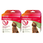 2x Beaphar Fiprotec Anti Teken- en Vlooiendruppels Hond 20 - 40 kg 4 stuks