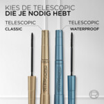 L'Oréal Telescopic Mascara Waterproof Zwart - 10.49 euro