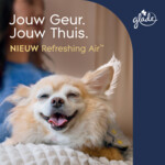 6x Glade Luchtverfrisser Refreshing Air tegen Huisdierengeurtjes - 14.95 euro