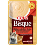 Ciao Bisque Puree Kattensnack Chicken & Beef