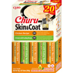 Ciao Churu Puree Skin & Coat Kattensnack Multipack Salmon & Scallop 20 x 14 gr
