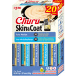 Ciao Churu Puree Skin & Coat Kattensnack Multipack Tuni & Scallop 20 x 14 gr