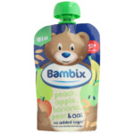 6x Bambix Knijpzakje Appel Perzik Banaan Peer Haver Bio 10+mnd - 8.37 euro