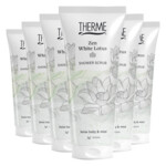 6x Therme Shower Scrub Zen White Lotus