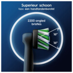 Oral-B Opzetborstels Pro Cross Action Zwart - 29.99 euro