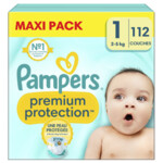 Pampers Premium Protection Luiers Maat 1 (2-5kg) - 22.4 euro