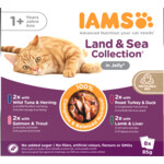 IAMS Delights Adult Land & Sea Jelly Multipack