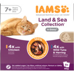 IAMS Delights Senior Land & Sea Gravy Multipack - 4.94 euro