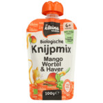 de Kleine Keuken Bio Knijpmix 6+m Mango Wortel Haver - 1.34 euro