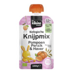 de Kleine Keuken Bio Knijpmix 12+m Pompoen Perzik Haver
