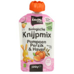de Kleine Keuken Bio Knijpmix 12+m Pompoen Perzik Haver - 1.34 euro