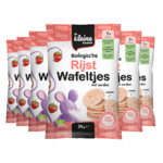 6x de Kleine Keuken Bio Rijstwafeltjes Aardbei 7+m