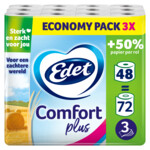 3x Edet Comfort Plus Toiletpapier 3 Laags - 50.99 euro
