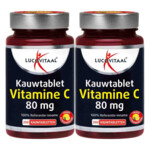 2x Lucovitaal Vitamine C 80mcg Kauwtablet Citroen