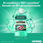 Listerine Mondwater Clean & Fresh zonder Alcohol - 6.49 euro
