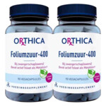 2x Orthica Foliumzuur-400 - 25.35 euro