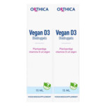 2x Orthica Vegan D3 druppels - 44.84 euro
