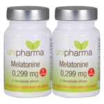 2x Unipharma Melatonine Puur 0,299mg - 17.74 euro